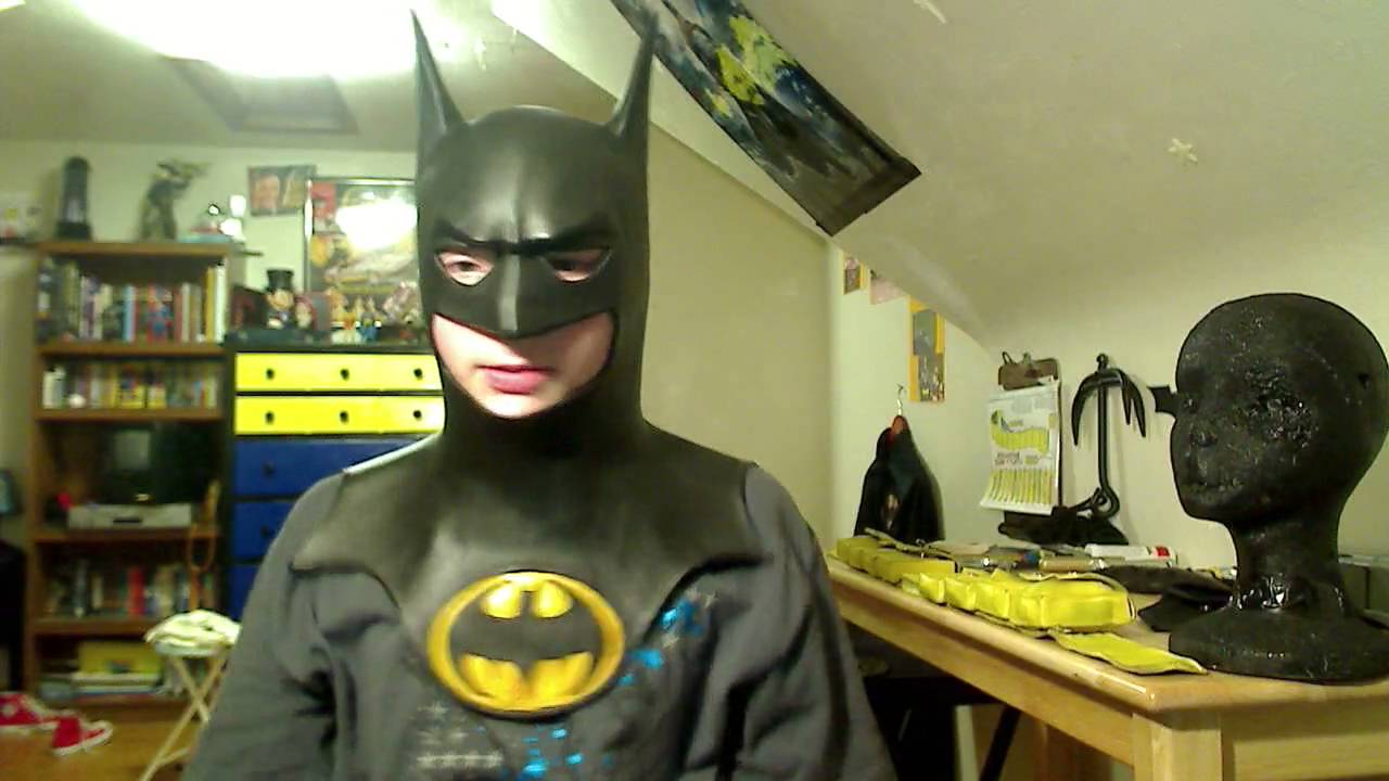 building cheap batman costume cowl comic style suit batman cowl part 1 -  YouTube