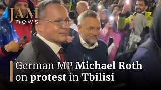 German MP Michael Roth and the EU delegation joins Tbilisi rally against foreign agents law by JAMnews in English 64 views 2 weeks ago 44 seconds