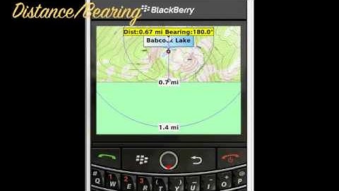 TopoMaps for BlackBerry - Features