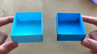 Origami Box: Schachtel basteln mit Papier - Box falten als Geschenk oder Geschenkverpackung