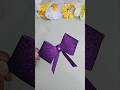 easy paper craft ideas for kids/paper bow #craft #papercraft #art #kids #bow #viral #shorts #short