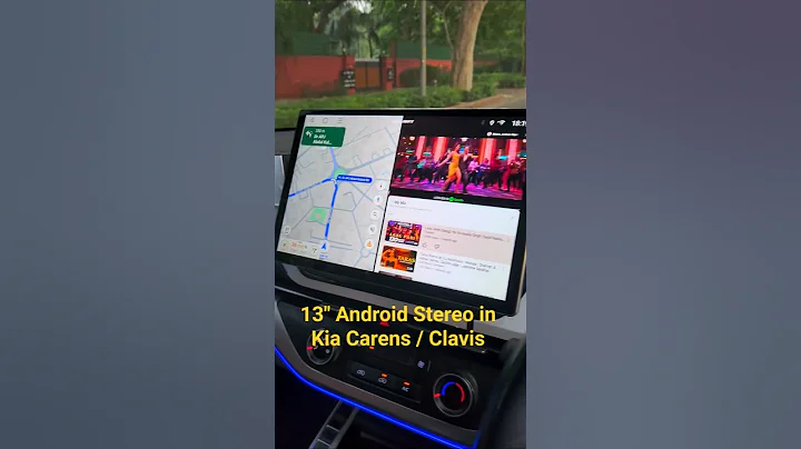 Kia Carens Upgraded with 13-Inch Dual Screen Android Stereo | 6GB RAM | Clavis Style Setup