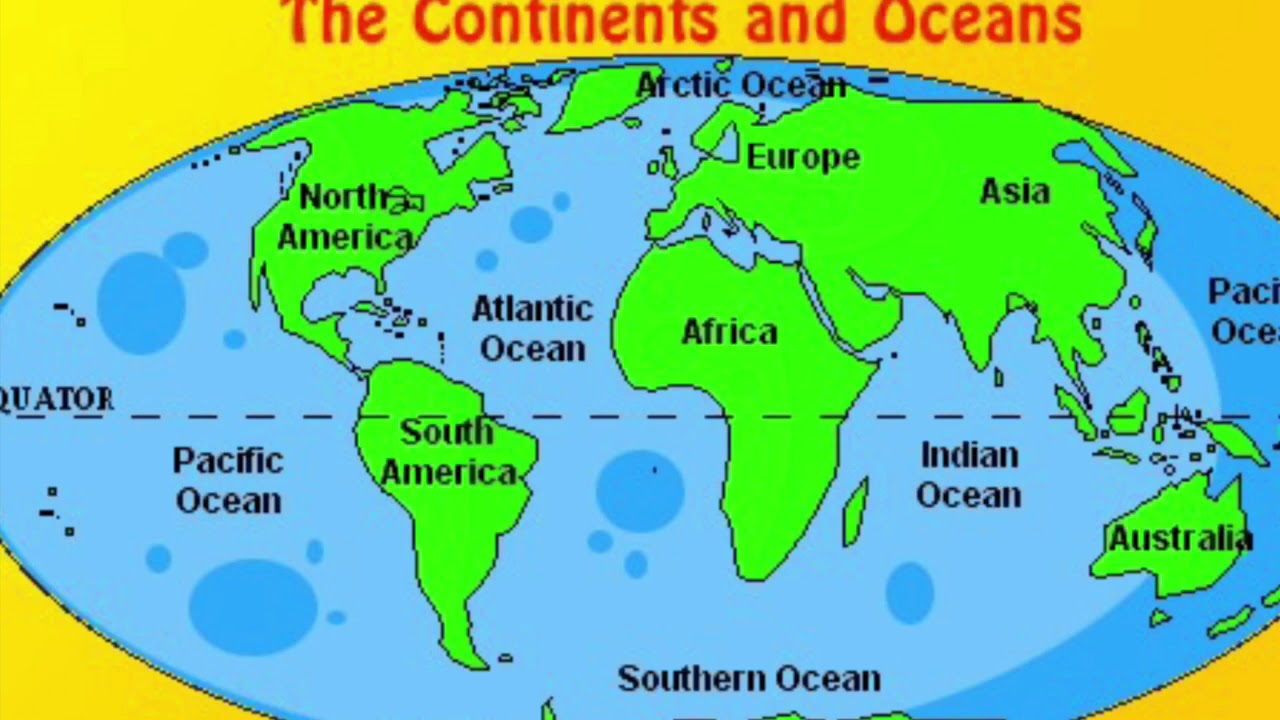 2nd Grade: Continents And Oceans - YouTube