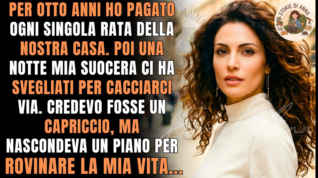 La casa era quasi interamente pagata quando, a mezzanotte, mia suocera ci chiamò per farci uscire: diceva che le serviva per degli ospiti importanti. Ritornammo dopo due notti, trovando un...