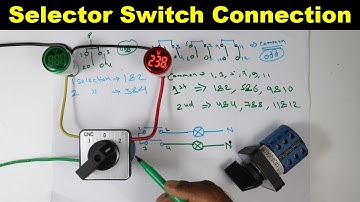 How to Do Selector Switch 1-0-2 Connection  in Hindi  @ElectricalTechnician