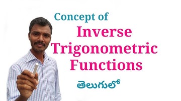 Inverse Trigonometric Functions in Telugu || Root Maths Academy