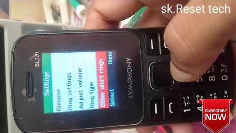 symphony BL120 outer ton stop/ keypad ton off/Symphony BL 120 keypad tone off on/ button tone of