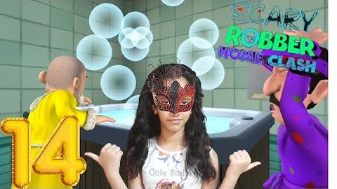 scary robber home clash level 14 | Bubble Trouble | Gameplay Walkthrough | iOS android