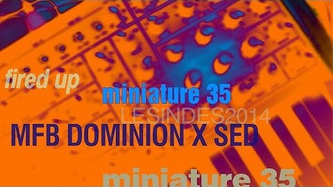 MFB DOMINION X SED // 1st firing up // miniature 35
