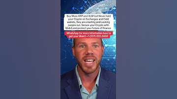 Do not hold your cryptos on exchanges and cold wallet make sure you are holding them on Web3  #xrp