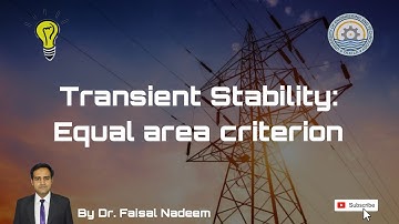 Transient Stability: Equal Area Criterion