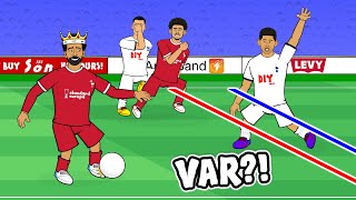 VAR SHOCKER! Spurs vs Liverpool 2-1 (Goals Highlights Offside Red Card)