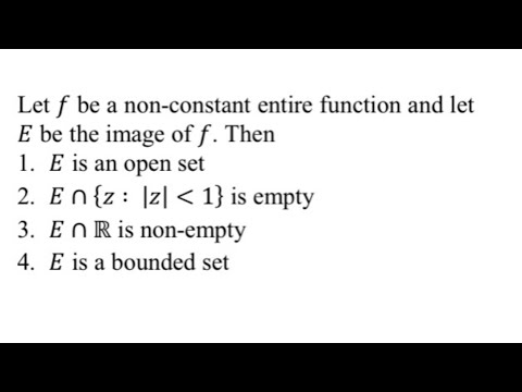 CSIR-NET-2017(Dec)-Part-C(Complex Analysis).