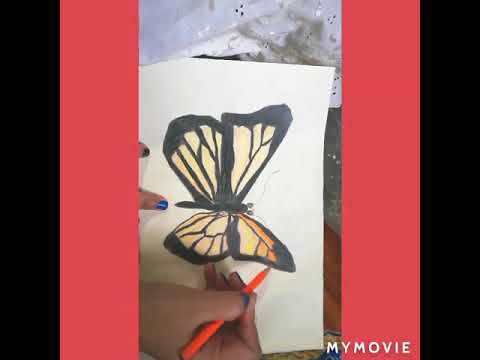 How To Draw A Realistic Butterfly||Draw A Butterfly #butterfly #