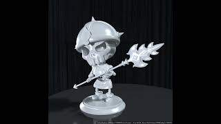 Skeleton - warrior preview model for 3d printing
