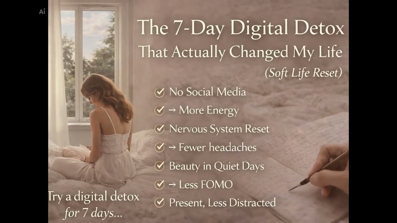 “The 7-Day Digital Detox That Actually Changed My Life (Soft Life Reset)”
