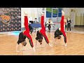 Acrobatic rhythmic gymnastics competition, baby kindersport dance