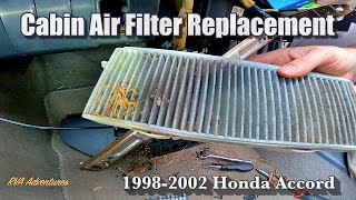 How To Replace A Cabin Air Filter (19982002 Honda Accord)