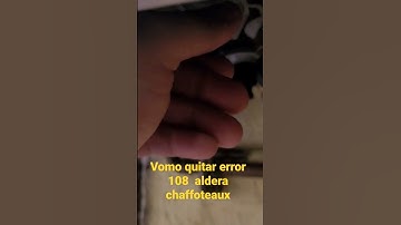 Como quitar error 108 caldera chaffoteaux