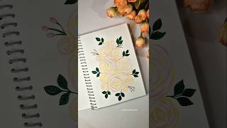 Blush Bloom Sketch 🌸 ! easy rose art ✨️#art #flowerart #diy #painting #shortsfeed #youtubeshorts #yt