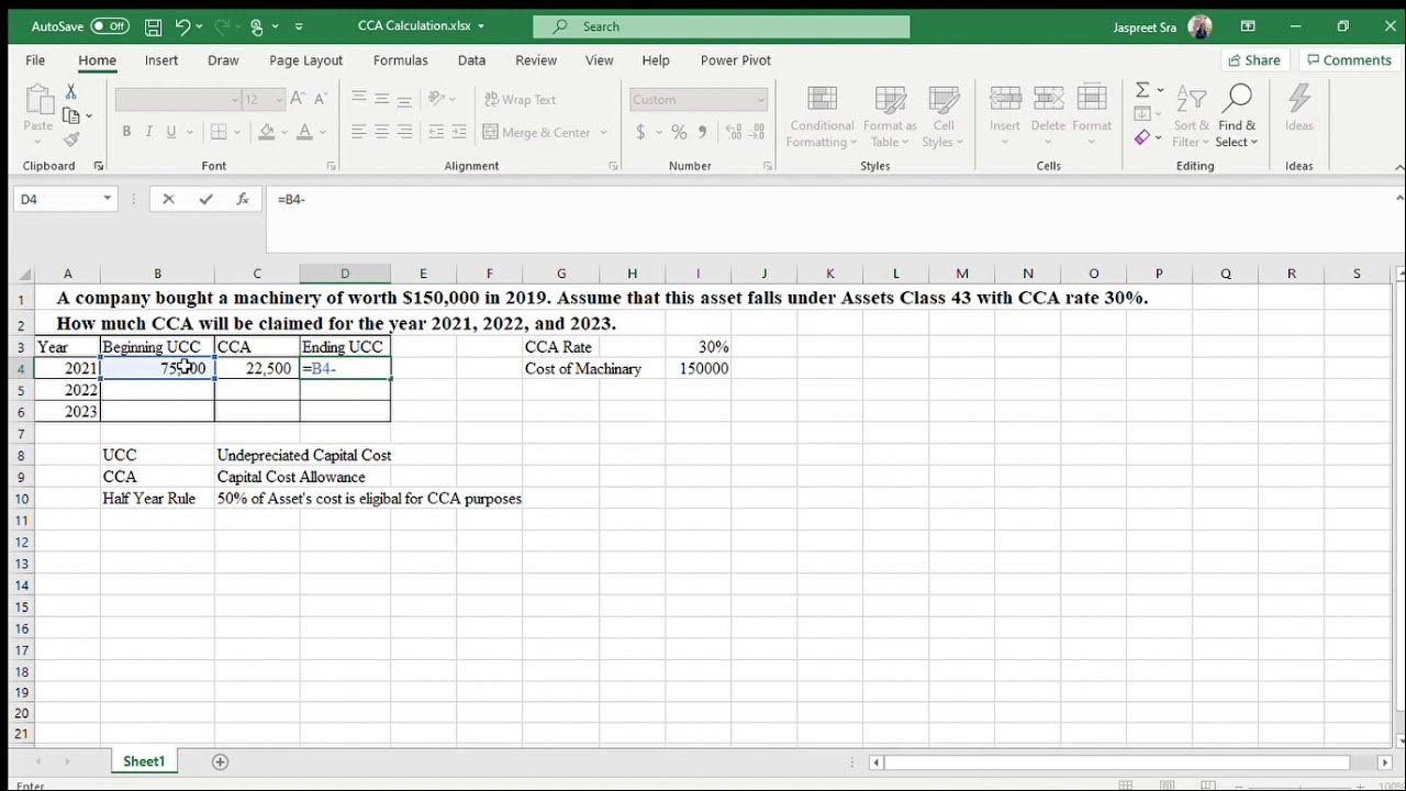 CCA Calculation! - YouTube