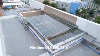 Công trình mái trượt bằng mở 50 tại Sa đéc - Hotline: 0985 007 891 - Thanh Tâm Windows