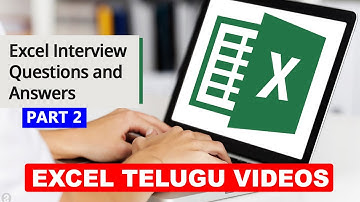 Excel Interview Questions and Answers in Telugu - Part 2