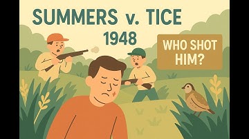 Summers v. Tice (1948) - Alternative Liability #SummersvTice #tortlaw #negligencelaw #lawtube