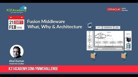 Day 1: What, Why & Architecture of Oracle Fusion Middleware