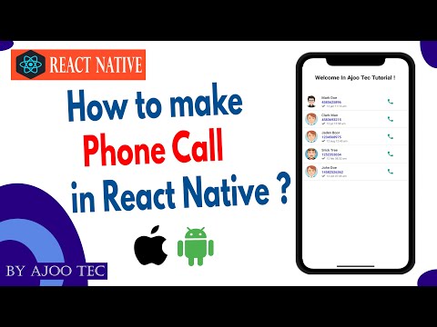 How to make a phone call in react native? || in Hindi