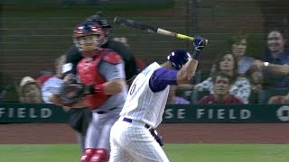 STL@ARI: Peralta breaks bat after strikeout