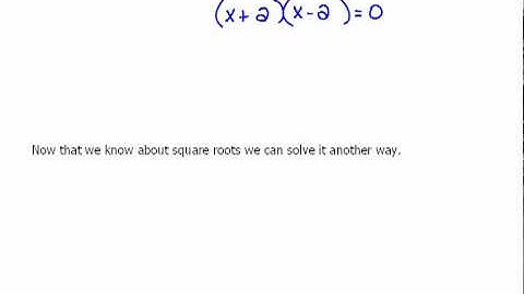 Introduction to Square Root Property  7.1