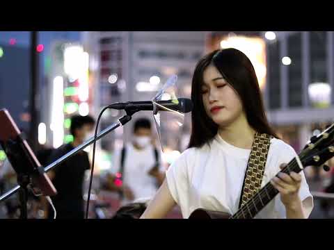 「君がいるから」16歳高校生シンガー 安城夢那さん  新宿路上ライブ