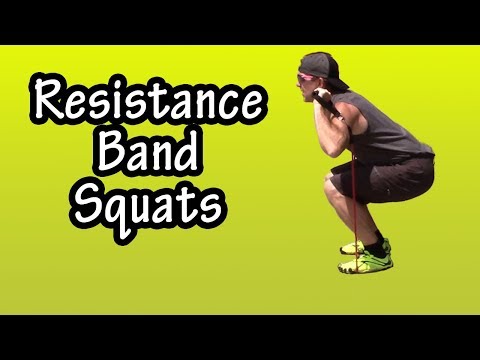 Beginner Resistance Band Squats How To Do With A
