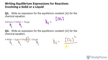 ⚗️ Writing Equilibrium Expressions for Reactions Involving a Solid or a Liquid