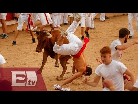 Cuatro heridos en el primer encierro de San Fermín 2016/ Hiram Hurtado