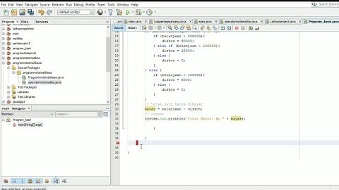 Membuat Program Kasir Sederhana | Java Netbeans