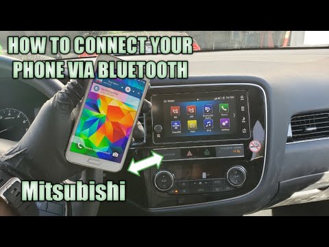 How to connect your phone via bluetooth to your car  Mitsubishi Outlander Se