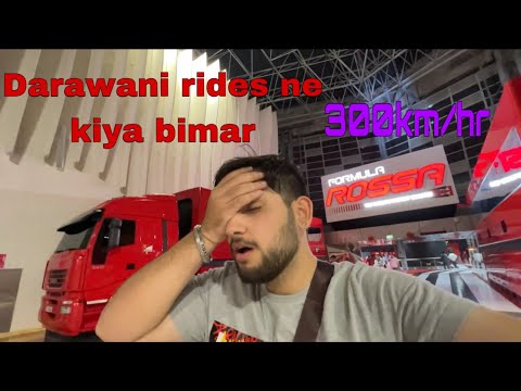 Horrible rides in Ferrari world Yas Island | Got sick | Yas mall full tour and review.