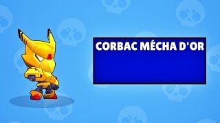 Brawl Stars Pack Opening Corbac Mecha Gold Skin Youtube - brawl stars image corbac