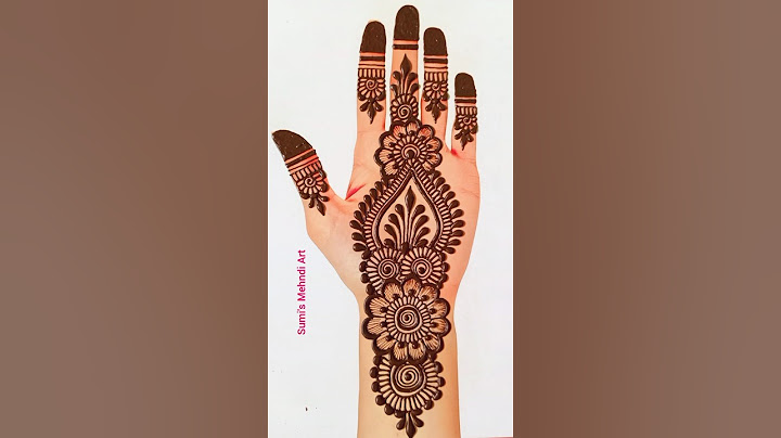 Latest Easy Simple Mehndi Design Fronthand #mehndi #shortvideo #mehandi #trending #shortsfeed #art
