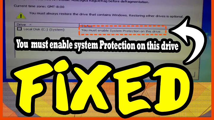 How to Fix you must enable system protection on this drive Windows 10