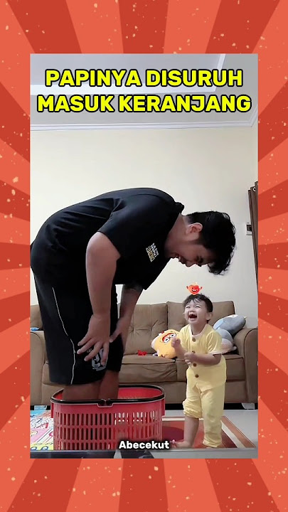 DADDY WAS TOLD TO GO IN THE BASKET 😭 #abeabeabe #abedaily #abecekut #cutebaby #cutebaby #cutechild