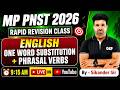 PNST English Class 2026 | One word substitution + Phrasal verbs | MCQ + PYQ Rapid Revision Class