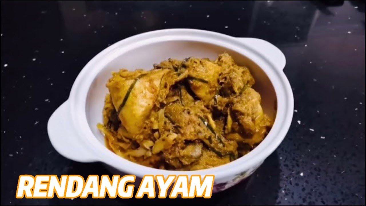 RESEPI RENDANG AYAM 1 EKOR - YouTube