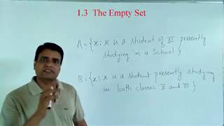 The Empty Set  Class 11