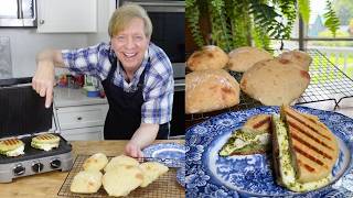 This was FUN! Making Ciabatta Bread & Panini from Scratch!