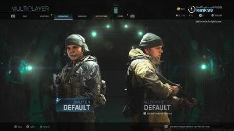 All default operator apearance in modern warfare