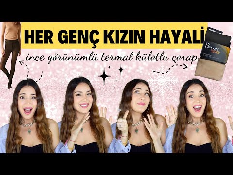 Her Genç Kızın Hayali - İnce Görünümlü Termal Külotlu Çorap 🤯- Penti Thermal