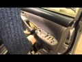 Разбор обшивки передней двери Toyota corolla 2001 часть 2